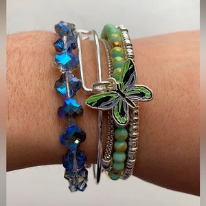 Alex & Ani February 2021 Butterfly of the Month Silver Bangle